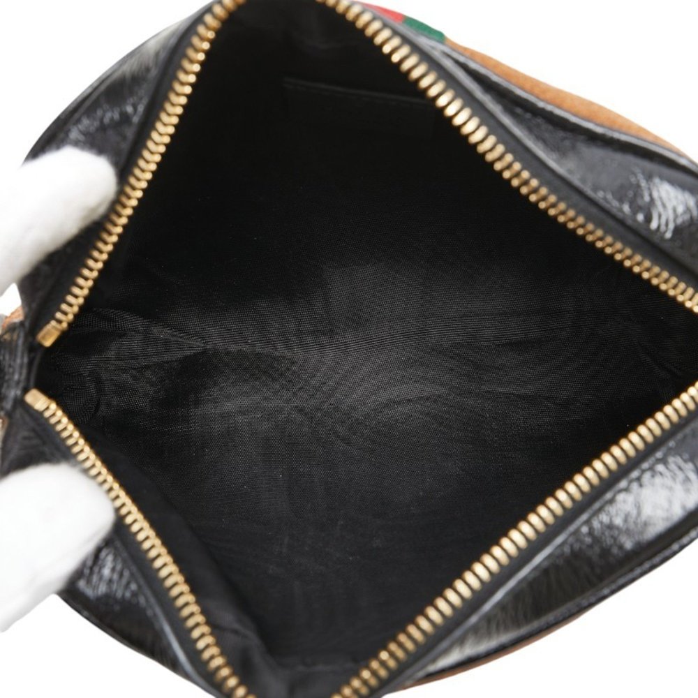 GUCCI Black Leather Shoulder Bag - Picture 7 of 10